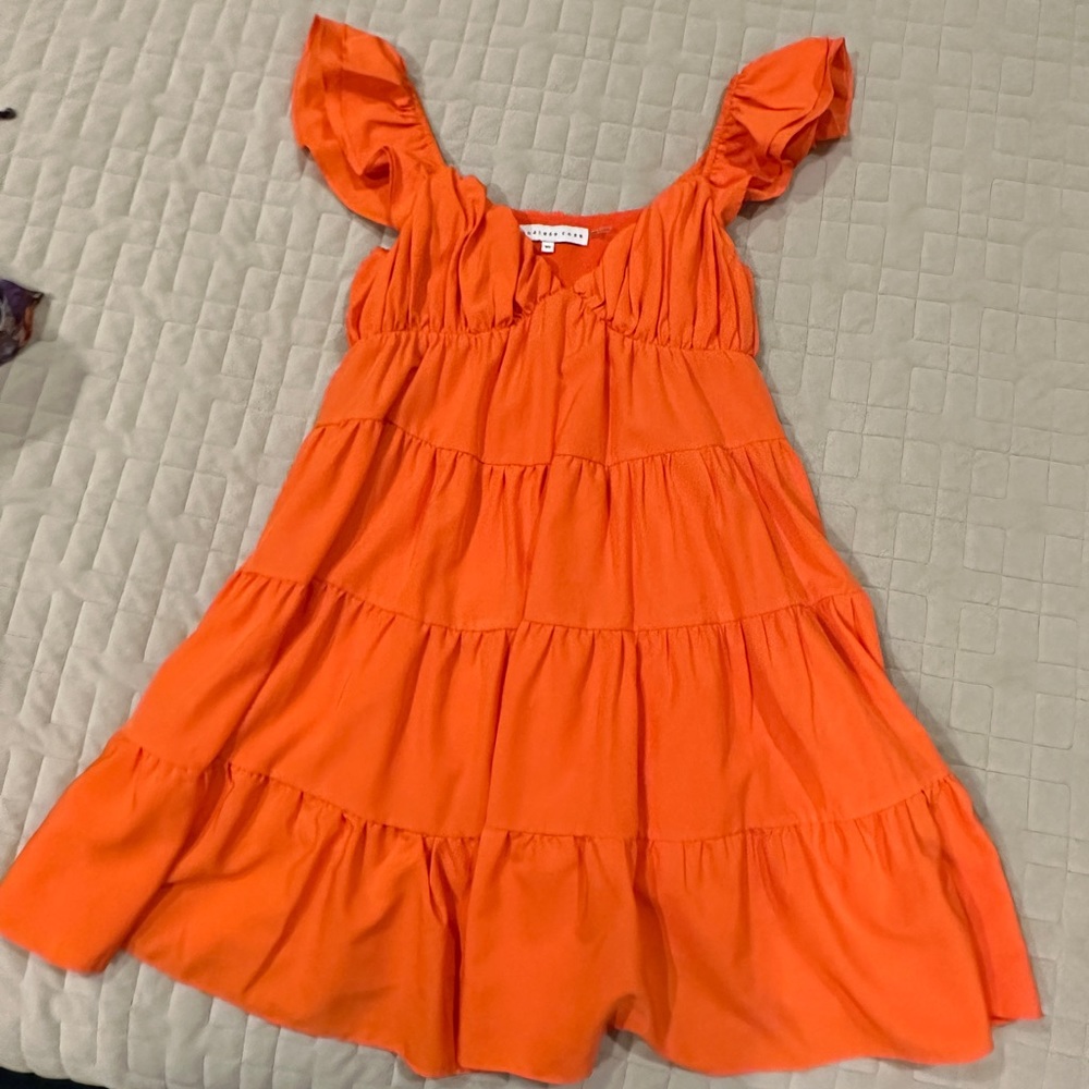 Orange Babydoll Dress